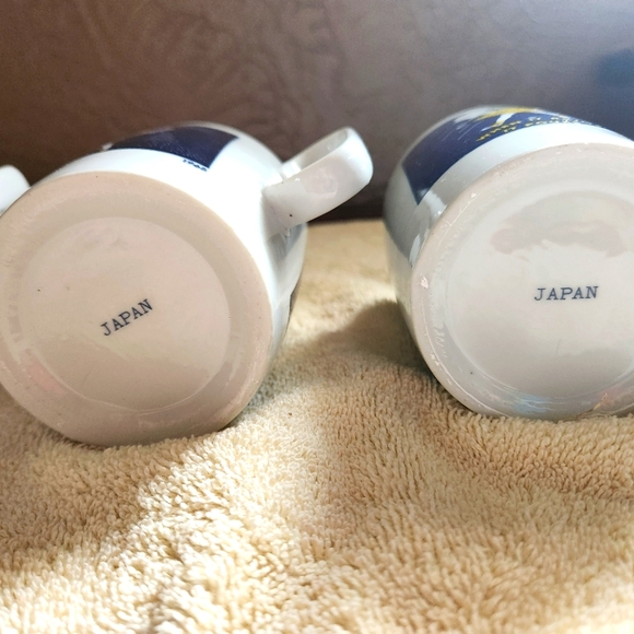 MORTON SALT COFFEE CUPS - 4- STAMPED JAPAN ON BOTTOM - Picture 5 of 5